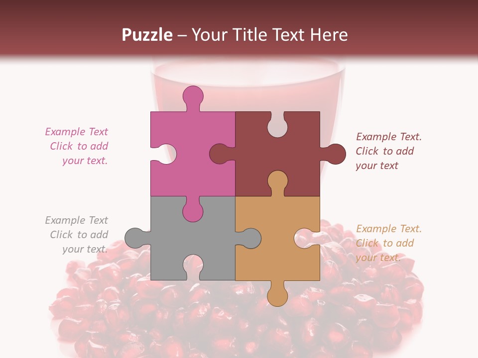 Closeup Superfruit Drink PowerPoint Template