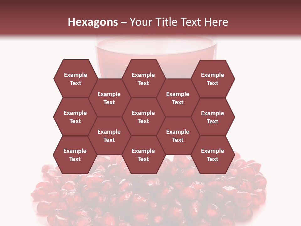 Closeup Superfruit Drink PowerPoint Template