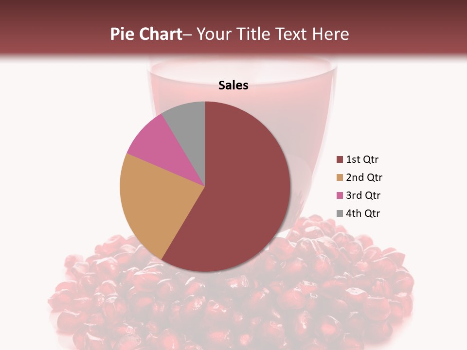 Closeup Superfruit Drink PowerPoint Template