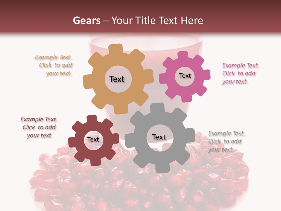 Closeup Superfruit Drink PowerPoint Template