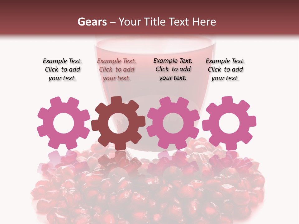 Closeup Superfruit Drink PowerPoint Template