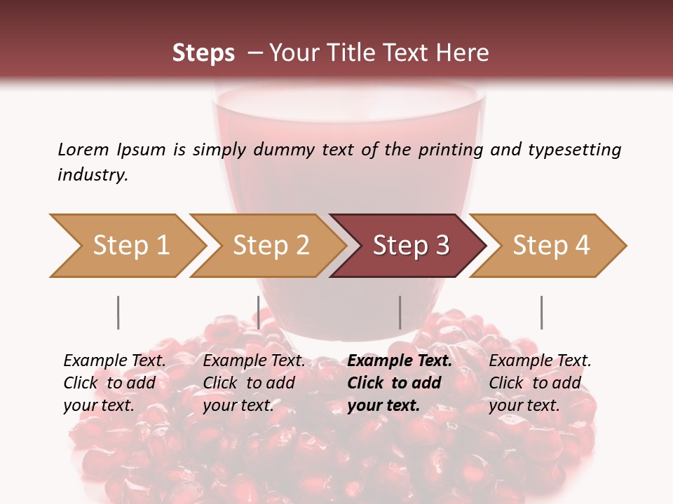 Closeup Superfruit Drink PowerPoint Template