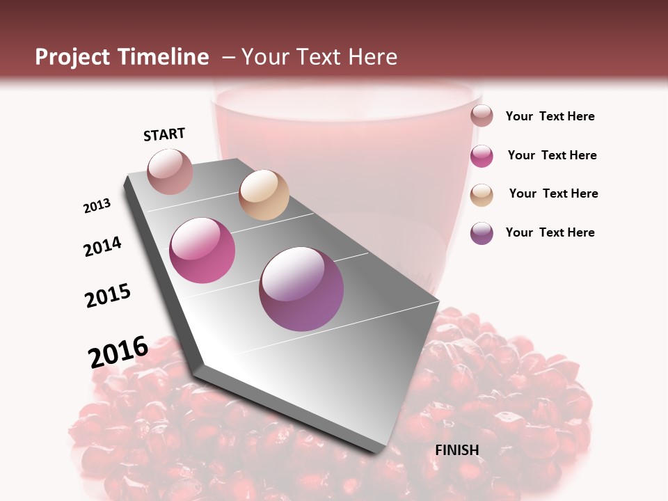 Closeup Superfruit Drink PowerPoint Template