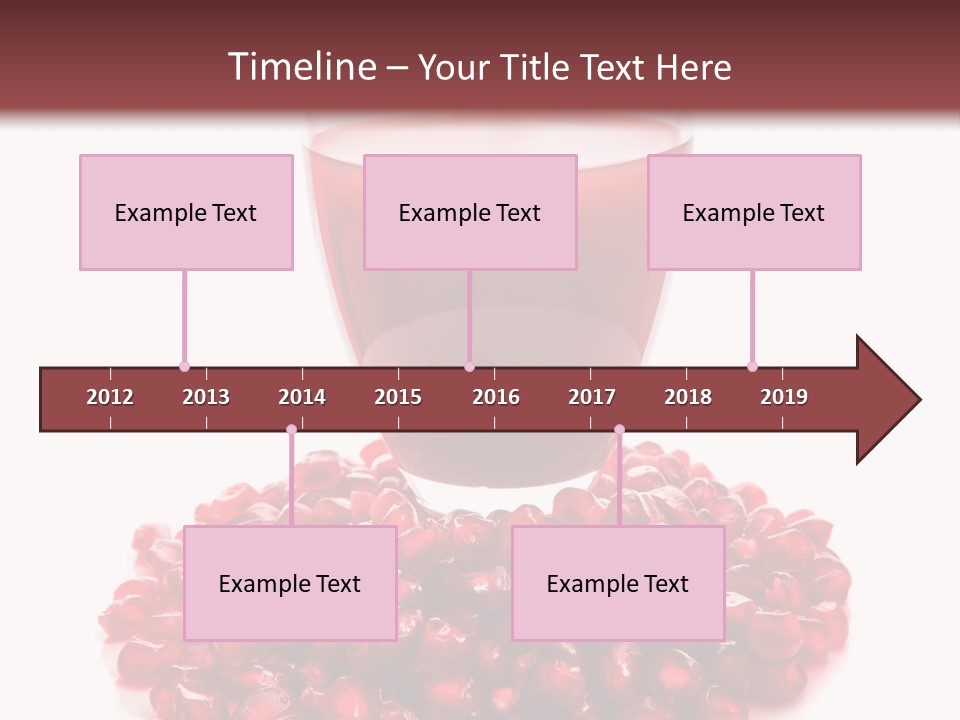 Closeup Superfruit Drink PowerPoint Template