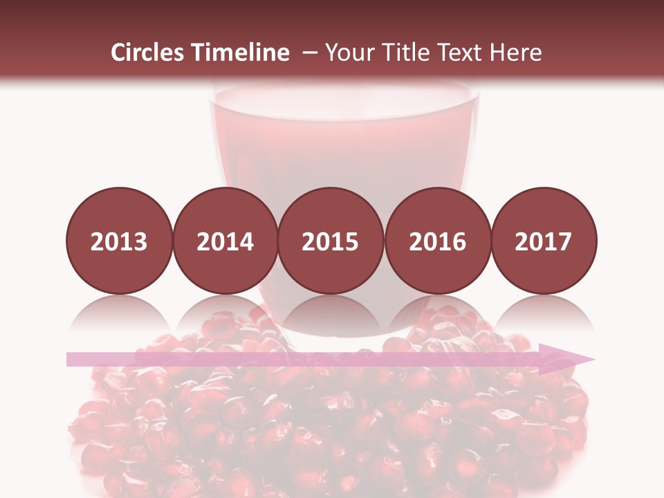 Closeup Superfruit Drink PowerPoint Template