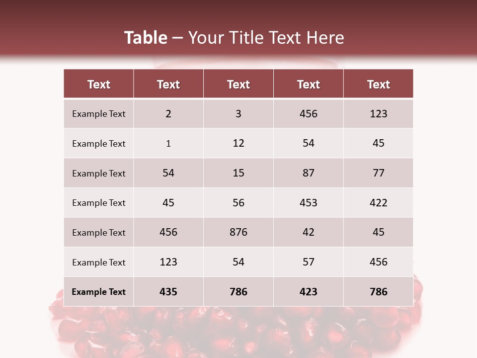 Closeup Superfruit Drink PowerPoint Template