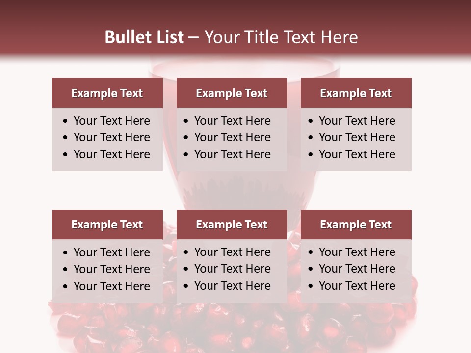 Closeup Superfruit Drink PowerPoint Template