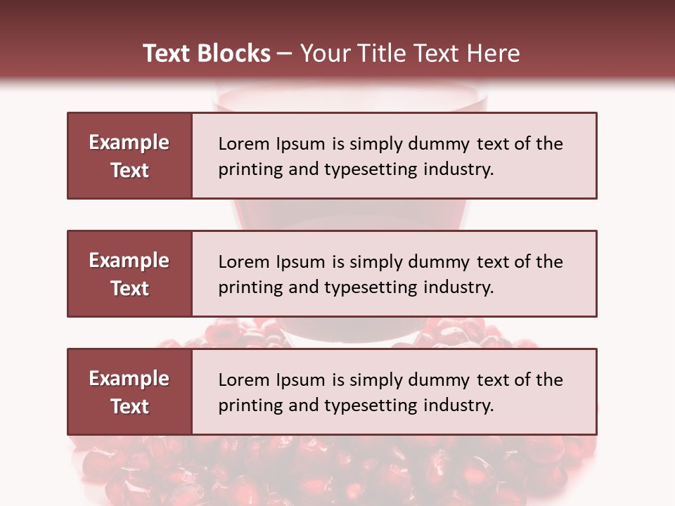 Closeup Superfruit Drink PowerPoint Template