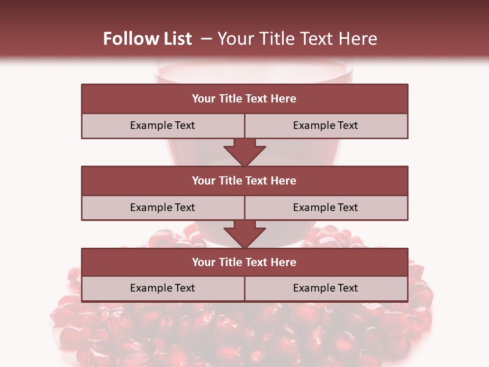 Closeup Superfruit Drink PowerPoint Template