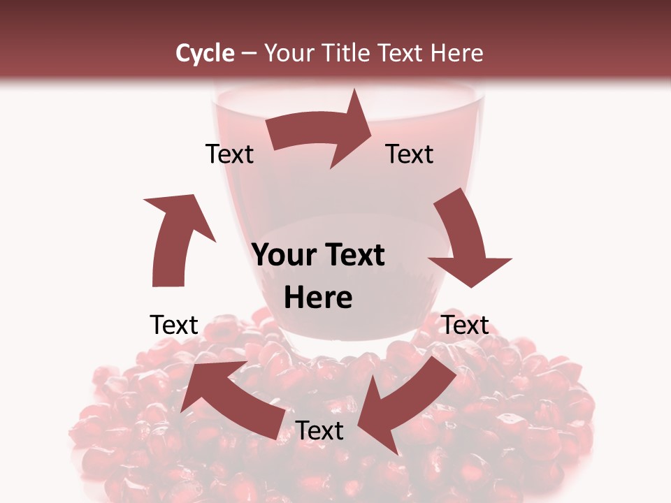 Closeup Superfruit Drink PowerPoint Template