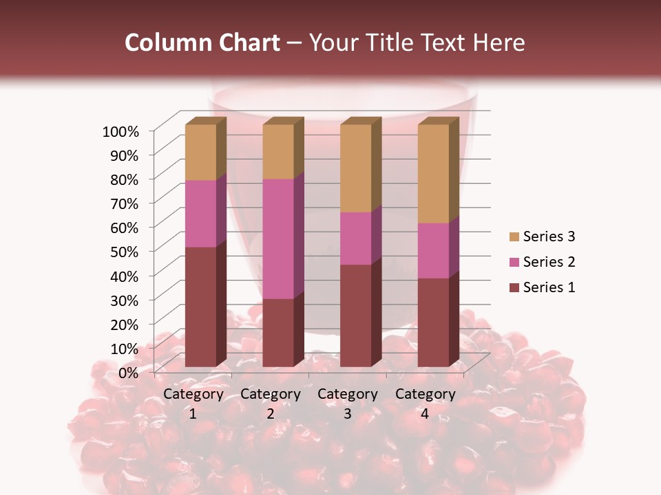 Closeup Superfruit Drink PowerPoint Template