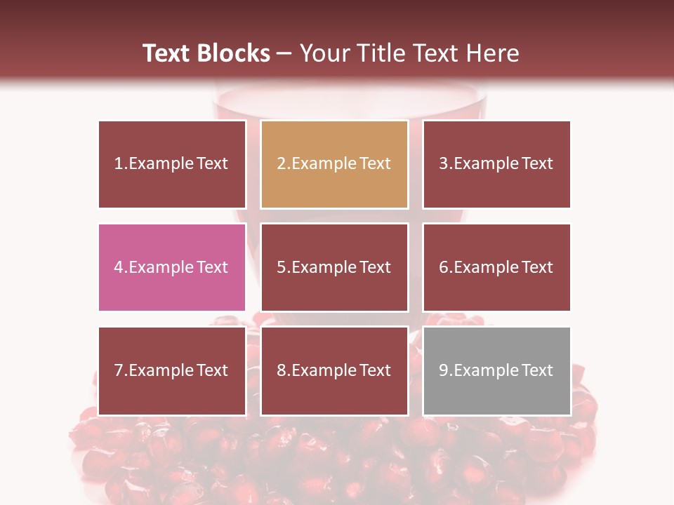 Closeup Superfruit Drink PowerPoint Template