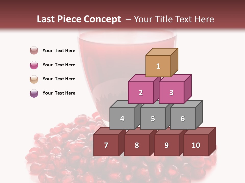 Closeup Superfruit Drink PowerPoint Template