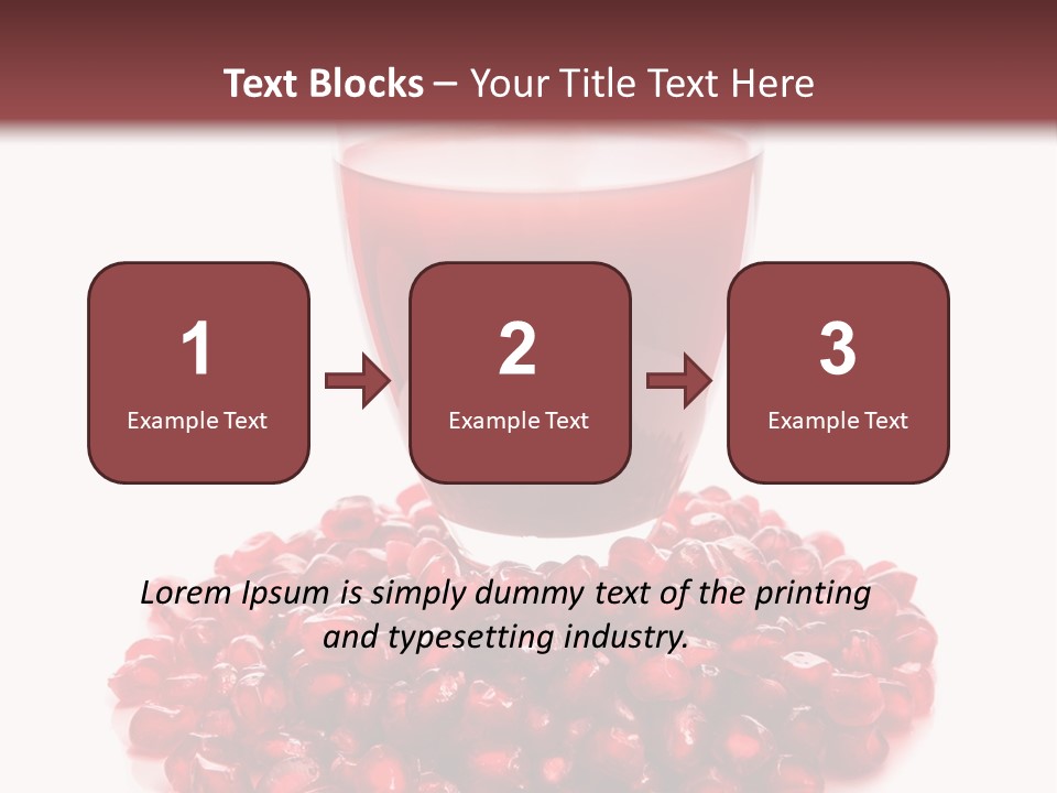 Closeup Superfruit Drink PowerPoint Template