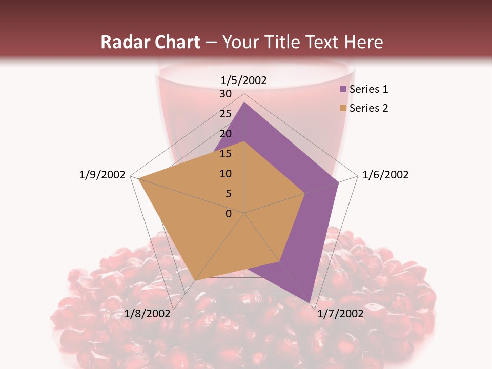Closeup Superfruit Drink PowerPoint Template