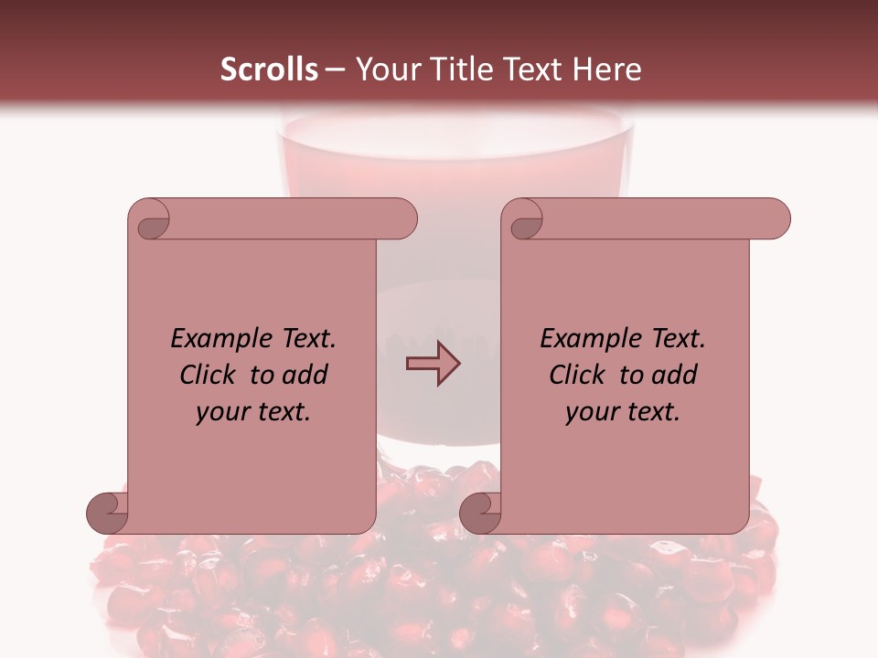 Closeup Superfruit Drink PowerPoint Template