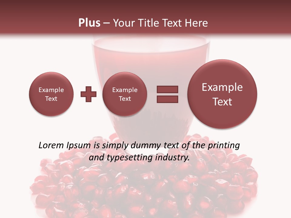 Closeup Superfruit Drink PowerPoint Template