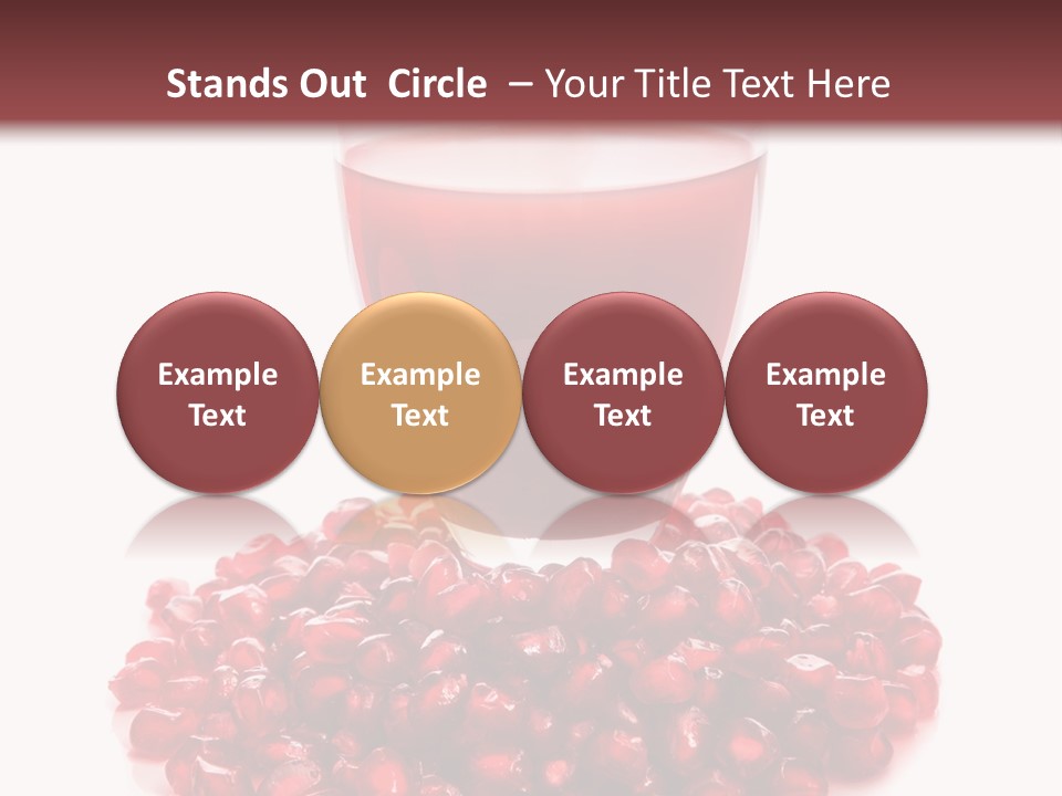 Closeup Superfruit Drink PowerPoint Template