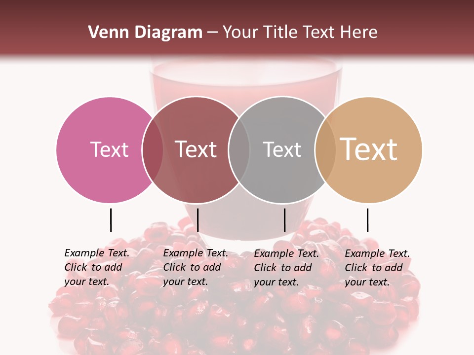 Closeup Superfruit Drink PowerPoint Template