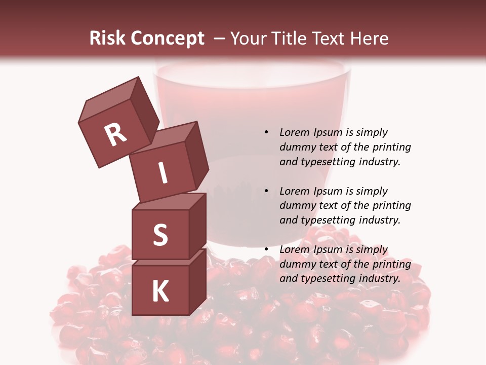 Closeup Superfruit Drink PowerPoint Template