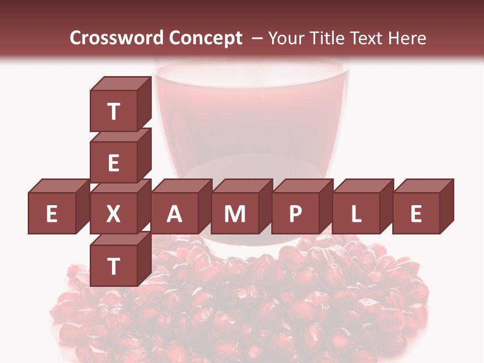 Closeup Superfruit Drink PowerPoint Template