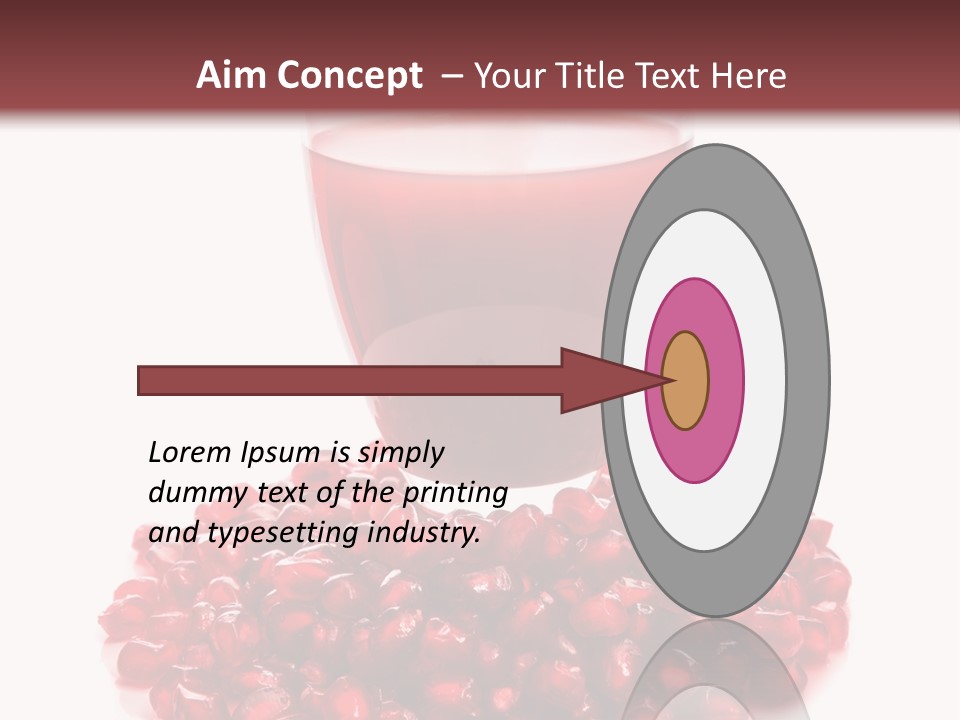 Closeup Superfruit Drink PowerPoint Template