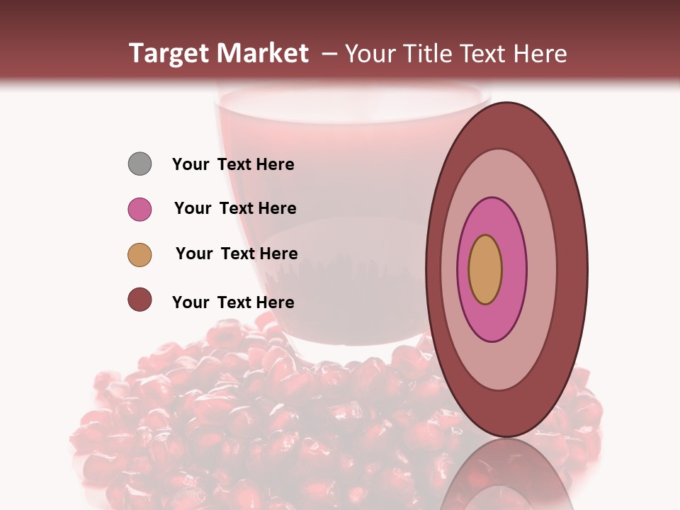 Closeup Superfruit Drink PowerPoint Template