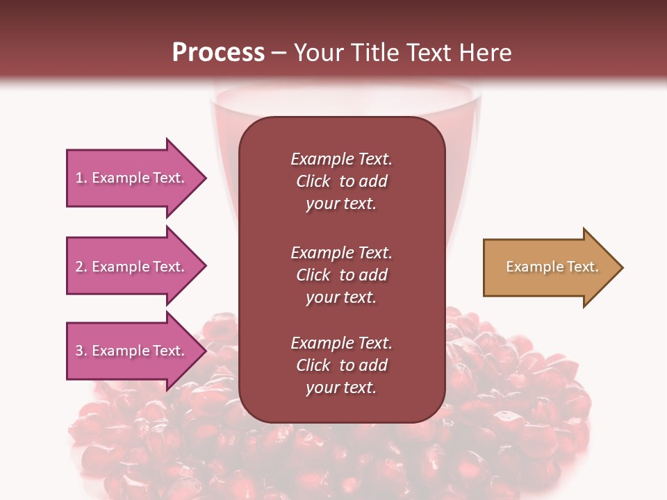 Closeup Superfruit Drink PowerPoint Template