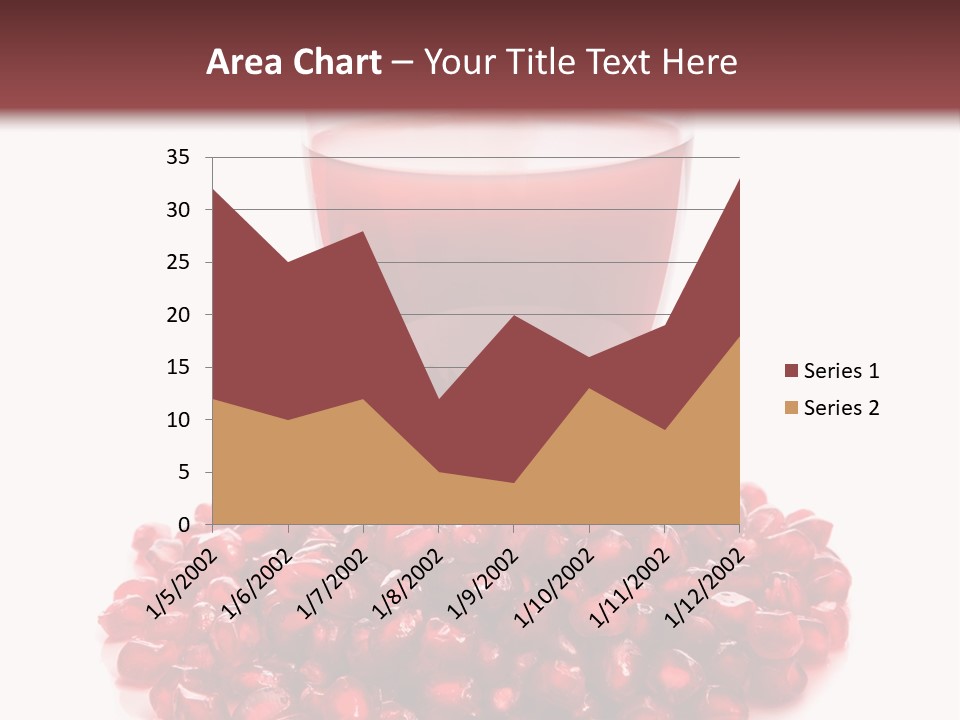 Closeup Superfruit Drink PowerPoint Template