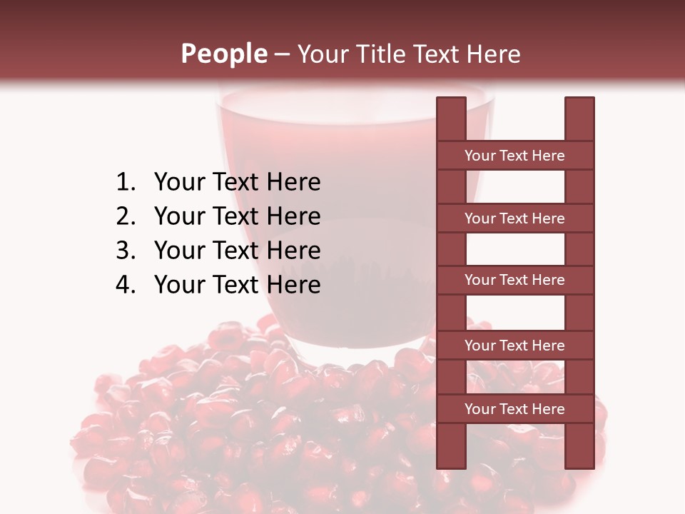 Closeup Superfruit Drink PowerPoint Template