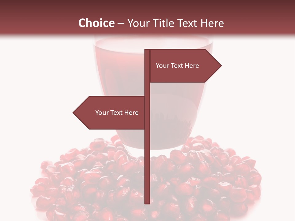 Closeup Superfruit Drink PowerPoint Template