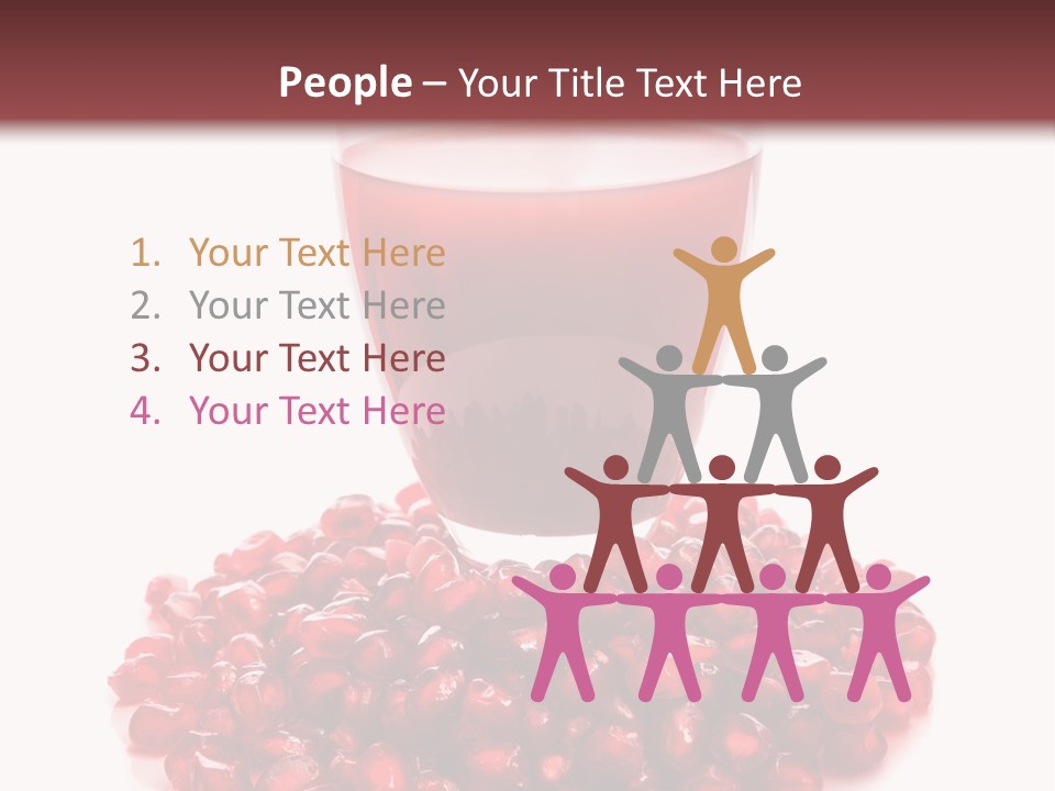 Closeup Superfruit Drink PowerPoint Template