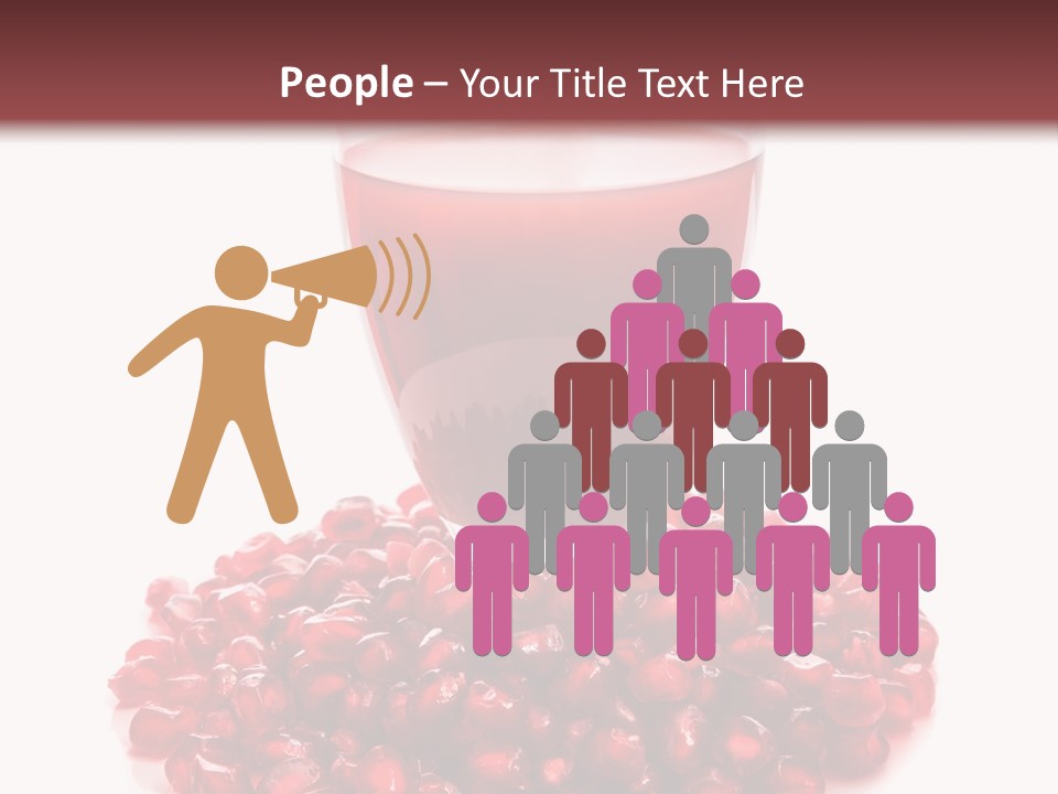 Closeup Superfruit Drink PowerPoint Template