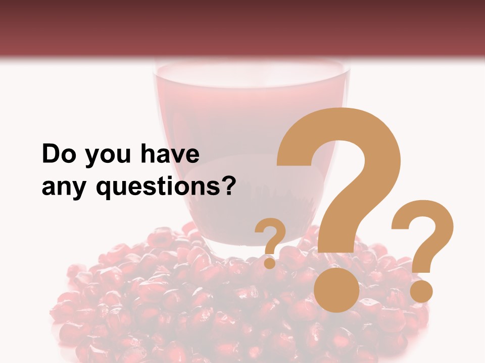 Closeup Superfruit Drink PowerPoint Template