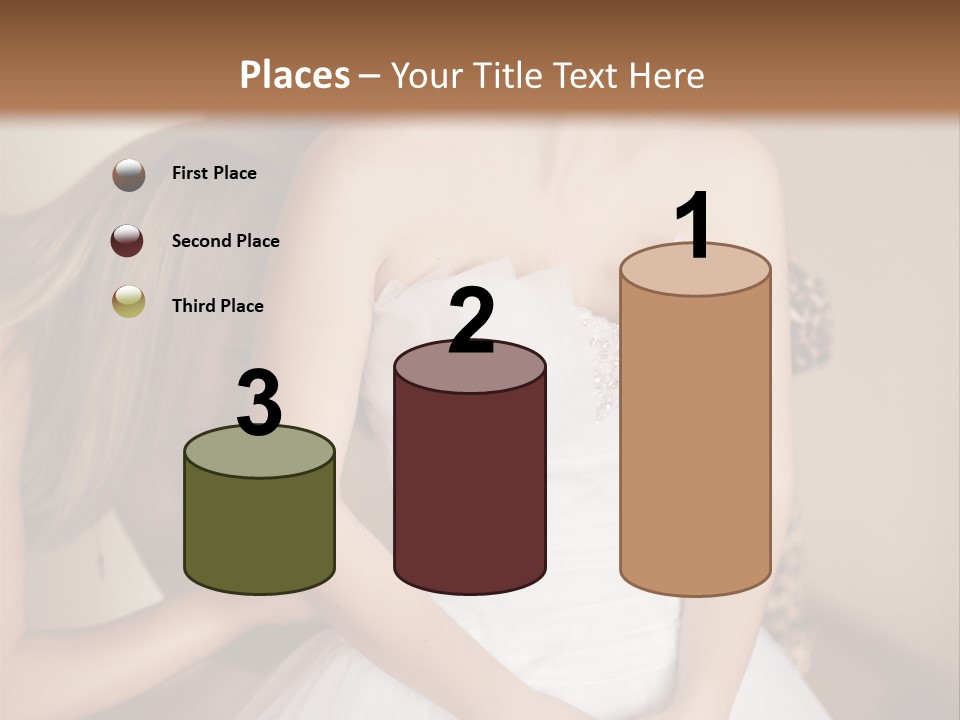 Bride Make Up Happy PowerPoint Template