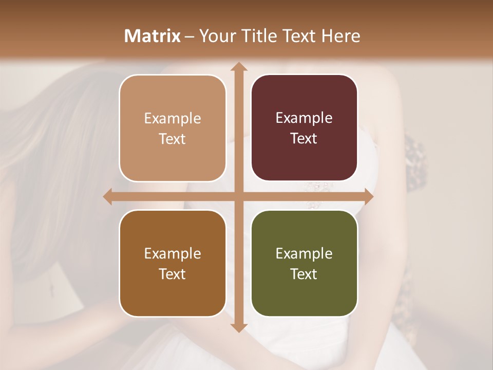 Bride Make Up Happy PowerPoint Template