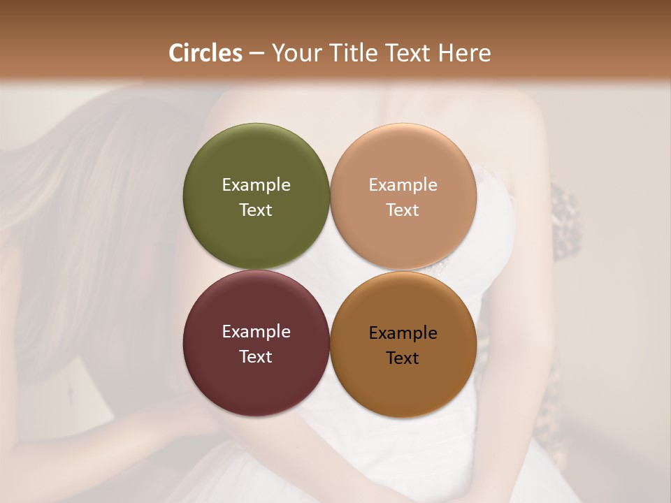 Bride Make Up Happy PowerPoint Template