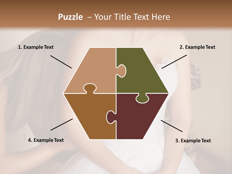 Bride Make Up Happy PowerPoint Template