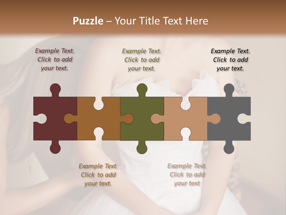 Bride Make Up Happy PowerPoint Template