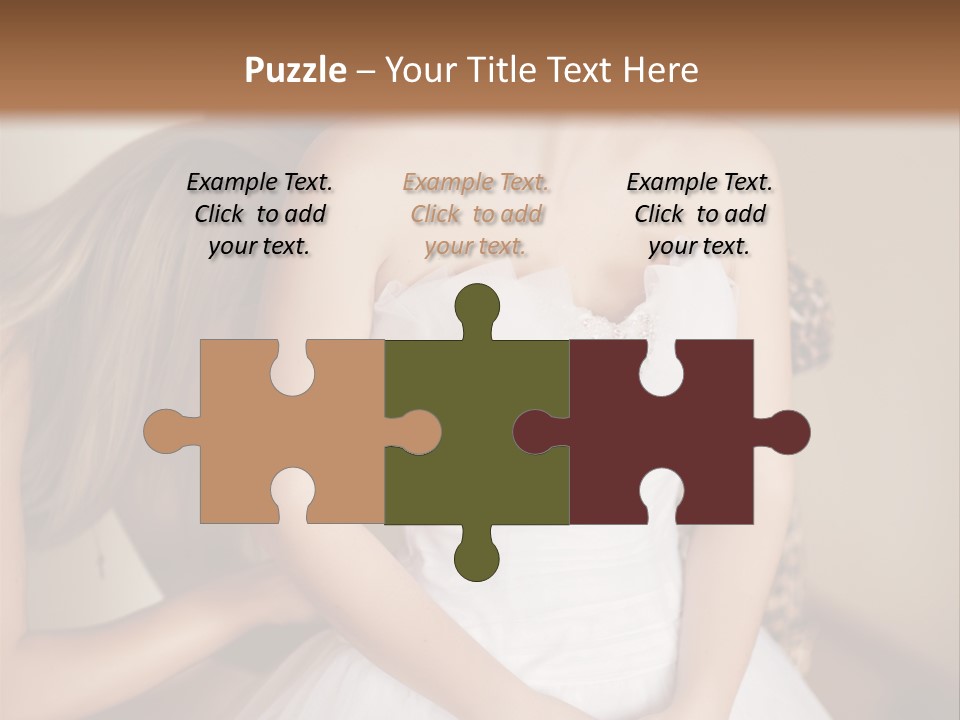 Bride Make Up Happy PowerPoint Template