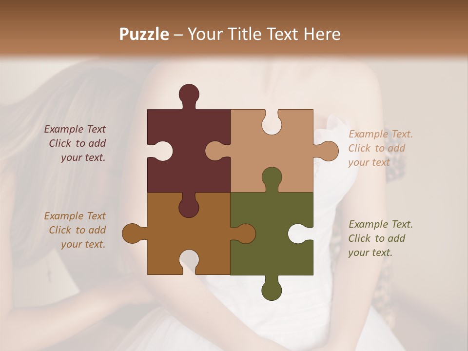 Bride Make Up Happy PowerPoint Template