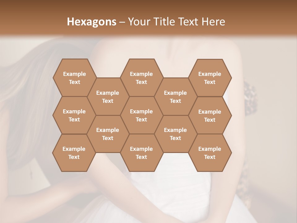 Bride Make Up Happy PowerPoint Template