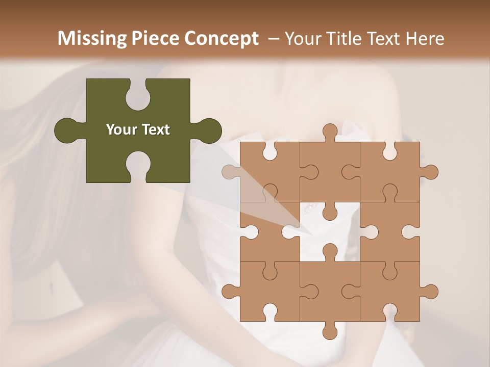 Bride Make Up Happy PowerPoint Template