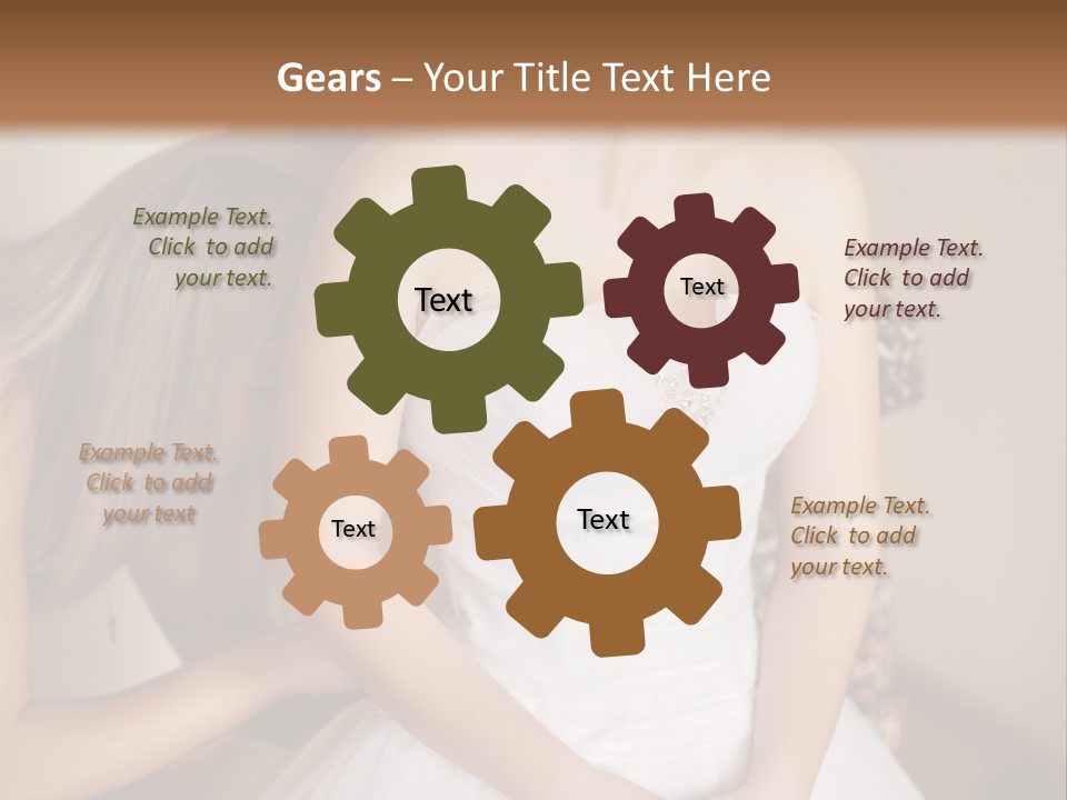 Bride Make Up Happy PowerPoint Template