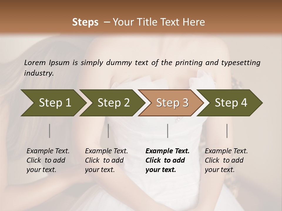 Bride Make Up Happy PowerPoint Template