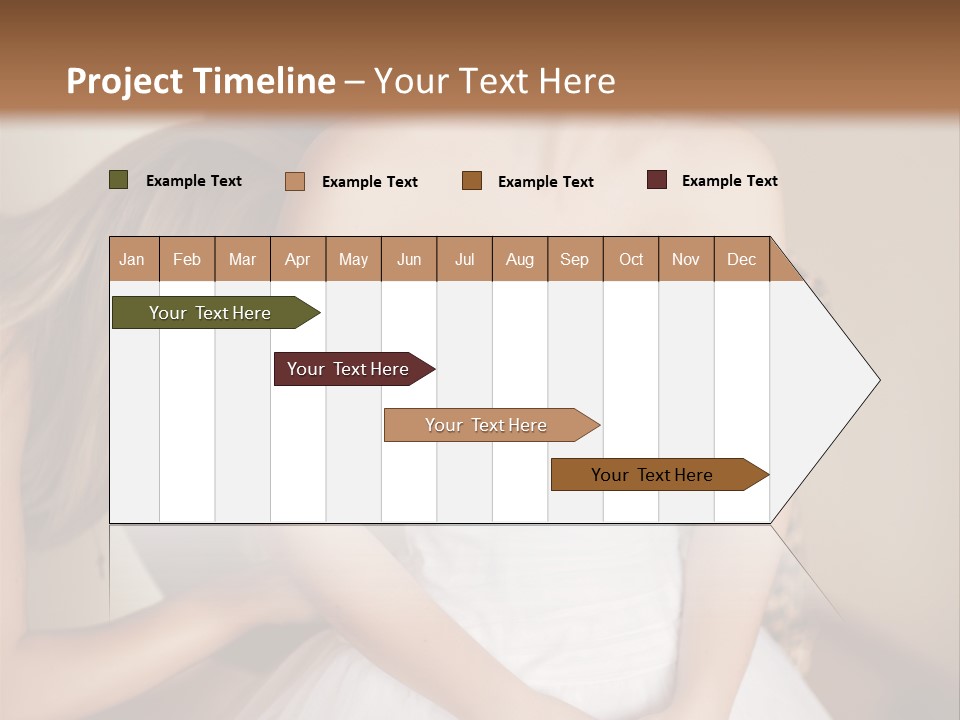 Bride Make Up Happy PowerPoint Template