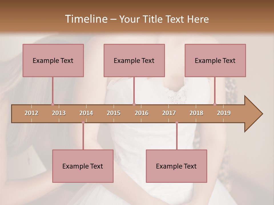 Bride Make Up Happy PowerPoint Template