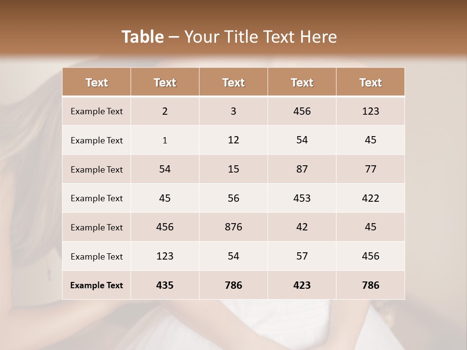 Bride Make Up Happy PowerPoint Template