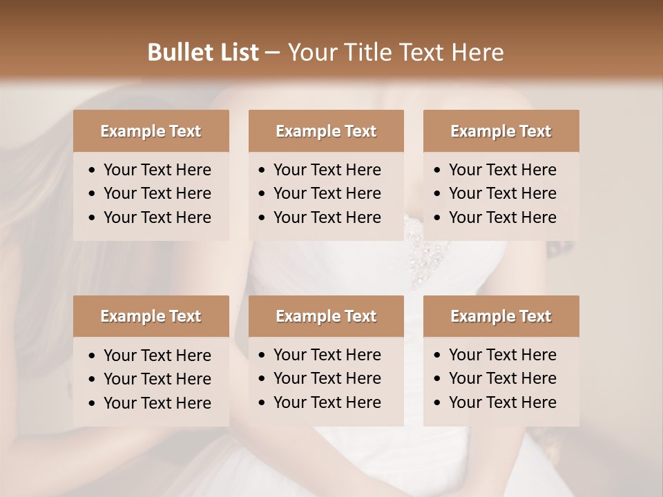 Bride Make Up Happy PowerPoint Template