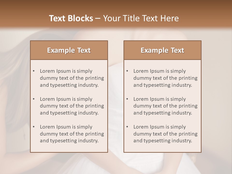 Bride Make Up Happy PowerPoint Template